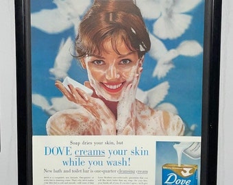 Vintage Dove Advertisement Framed