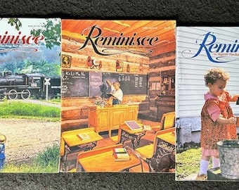 Set von 3 1992 Reminisce Zeitschriften