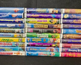 Assorted Disney and DreamWorks VHS Movies - Tested