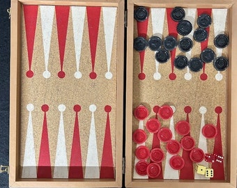 Vintage 1970's Backgammon Game