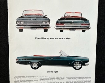1963 Dodge 880 Vintage Original Advertisement