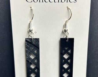 Earrings Laser Cut From Vintage Vinyl Records