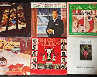 Large Assortment of Vintage Christmas Vinyl Records