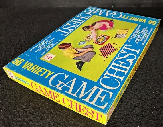 56 Variety Game Chest Board Game - Etsy