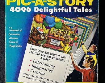 Vintage 1956 Pic-A-Story 4096 Delightful Tales