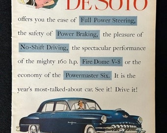 Original 1952 Desoto Advertisement