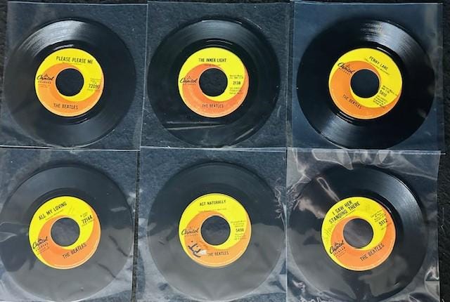 ビートルズのヴィンテージ7インチレコード詰め合わせ - Etsy 日本