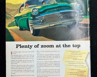 Vintage Buick Life Magazine Advertisement