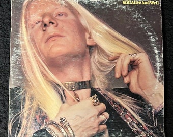 Assorted Vintage Edgar Winter and Johnny Winter Vinyl Records