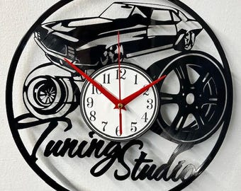 Assorted Vinyl Record Clocks