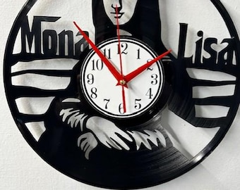 Mona Lisa Vinyl Record Clock
