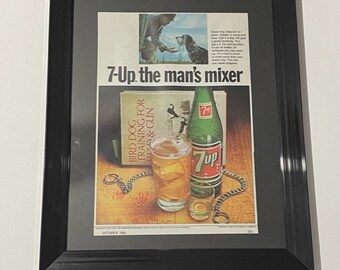 Framed 1966 7up Advertisement