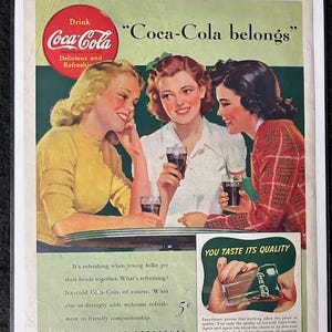 Original 1941 Coca-Cola Advertisement