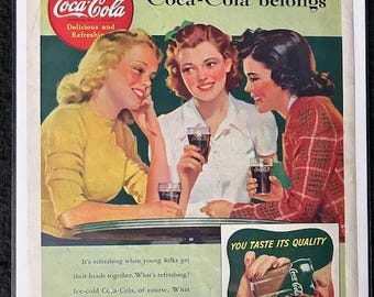 Original 1941 Coca-Cola Advertisement