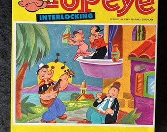 Vintage Jaymar Popeye Jigsaw Puzzle