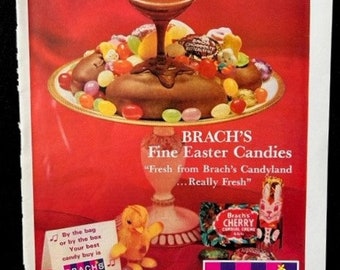 Assorted Vintage Brach's Chocolate Advertisements