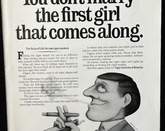 Vintage Cigar Institute of America Advertisement