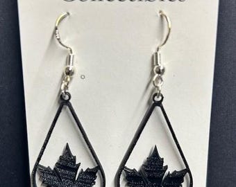 Laser Cut Vintage Vinyl Record Earrings