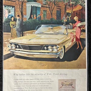 Original 1960 Pontiac Bonneville Convertible Advertisement