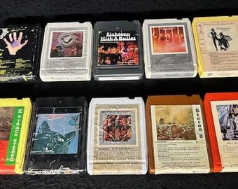 Assorted Vintage 1970's Rock 8-Tracks