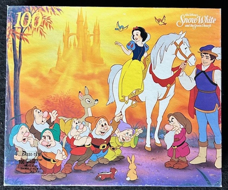 Snow White and the Seven Dwarfs Puzzle - Etsy