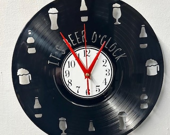 Assorted Vinyl Record Wall Clocks