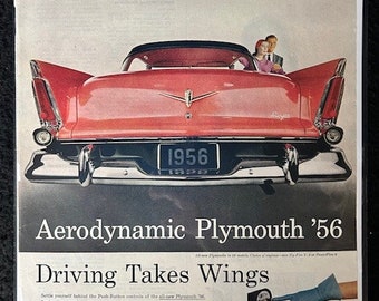 Assorted 1950's Plymouth Original Magazine Advertisements