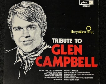 Assorted Vintage Glen Campbell Vinyl Records