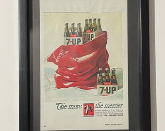 1966 Framed 7Up Advertisement