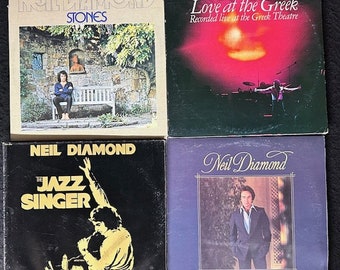 Assortment of Vintage Neil Diamond Vinyl Records