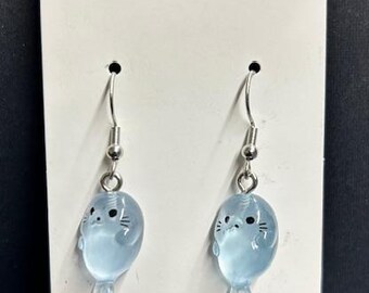 Assorted Glow in the Dark Seal Earrings