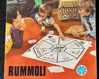 1940 Vintage Rummoli Plasticized Playsheet