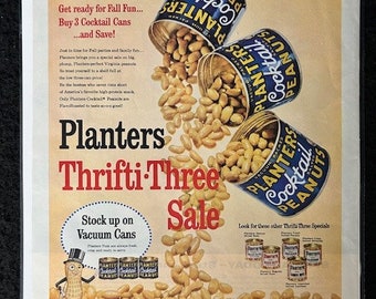 1960 Planters Peanuts Magazine Advertisement