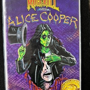 1990 Rock N Roll Comics Alice Cooper