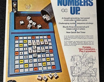 1971 Numbers Up Board Game