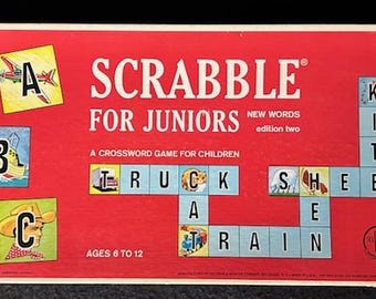 1964 Scrabble For Juniors Board Game