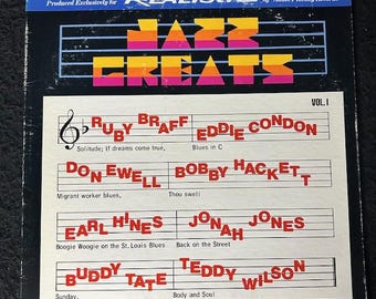 Jazz Greats Volume 1 - Various Artists LP