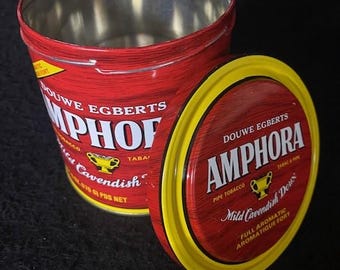 Douwe Egberts Amphora Pipe Tobacco Tin