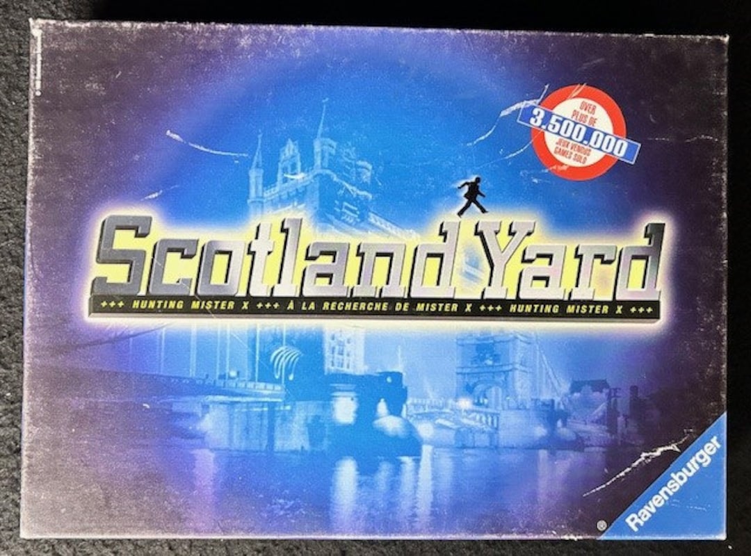 1998 Scotland Yard Hunting Mister X Board Game Etsy