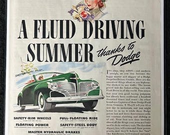 Original 1941 Dodge Advertisement