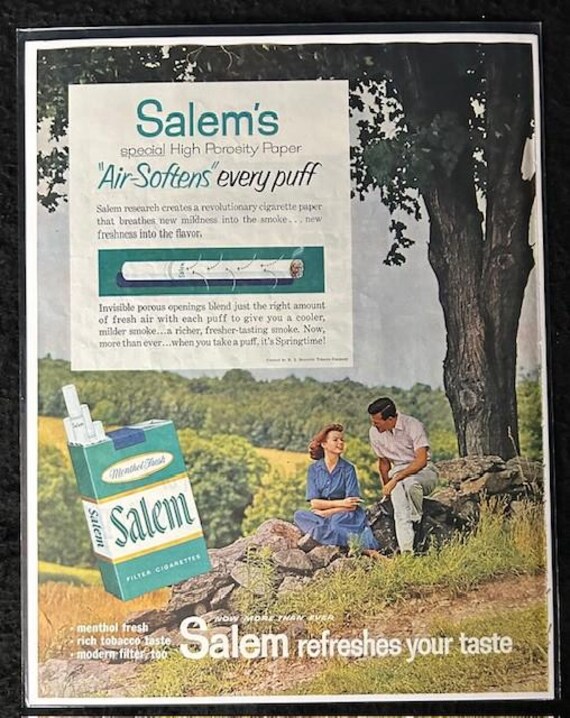Original 1950 and 1960 Salem's Magazine Advertisements