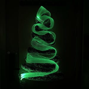LED-ljusnät, LED-fiberoptiskt nät. Optiskt fibernät, USB-port med fjärrkontroll
