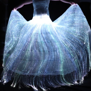 Custom Fiber Optic Skirt Luminous Skirt Wedding Skirt - Etsy