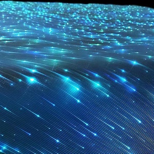 Luminous fiber optic fabric, LED light up fabric, Luminous fabric, Optical Fiber Fabric, Glowing fiber optic fabric image 1