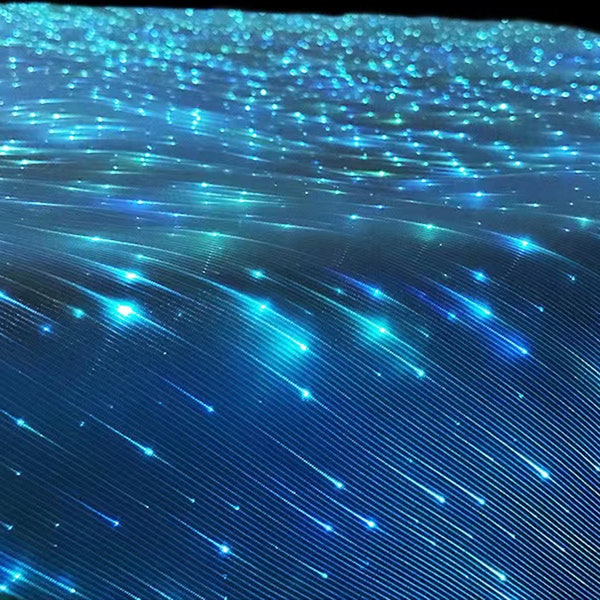 Luminous fiber optic fabric, LED light up fabric, Luminous fabric, Optical Fiber Fabric, Glowing fiber optic fabric