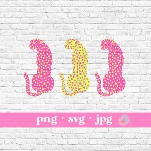 Yellow/Pink Leopard SVG | Trendy Svg, Preppy SVG, Cute Svg, Trendy Png, Aesthetic Svg, Aesthetic Png, Cute Png Files