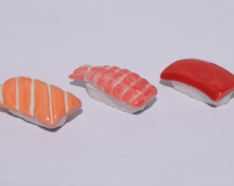 Japanese Mino Ware Chopstick Rests- Sushi series (Set of 3)