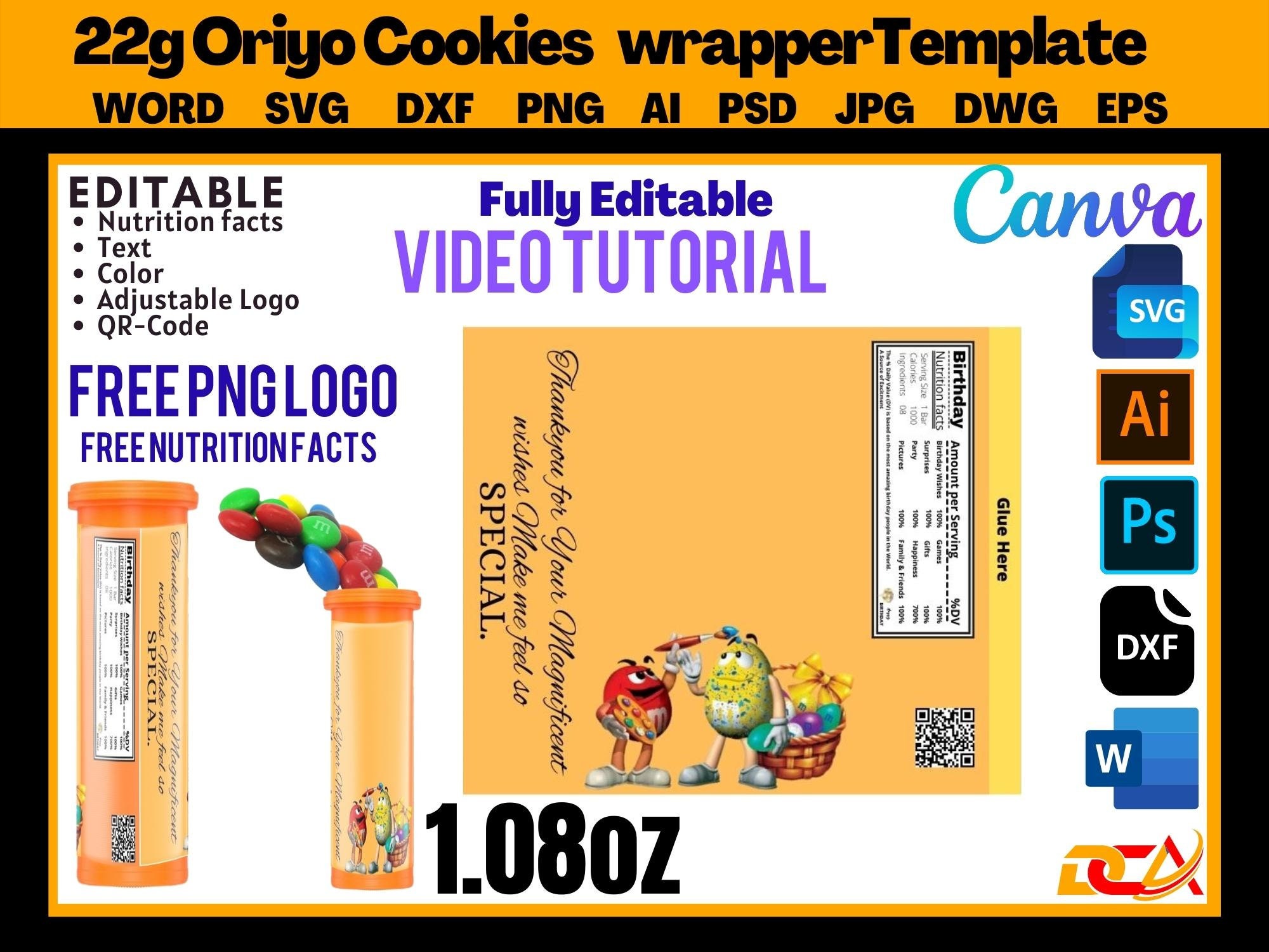 M and M Mini Tube 1.08 Oz. Label Template, Mini Mms Tube Label Template, Mm Mini Chocolate Tube