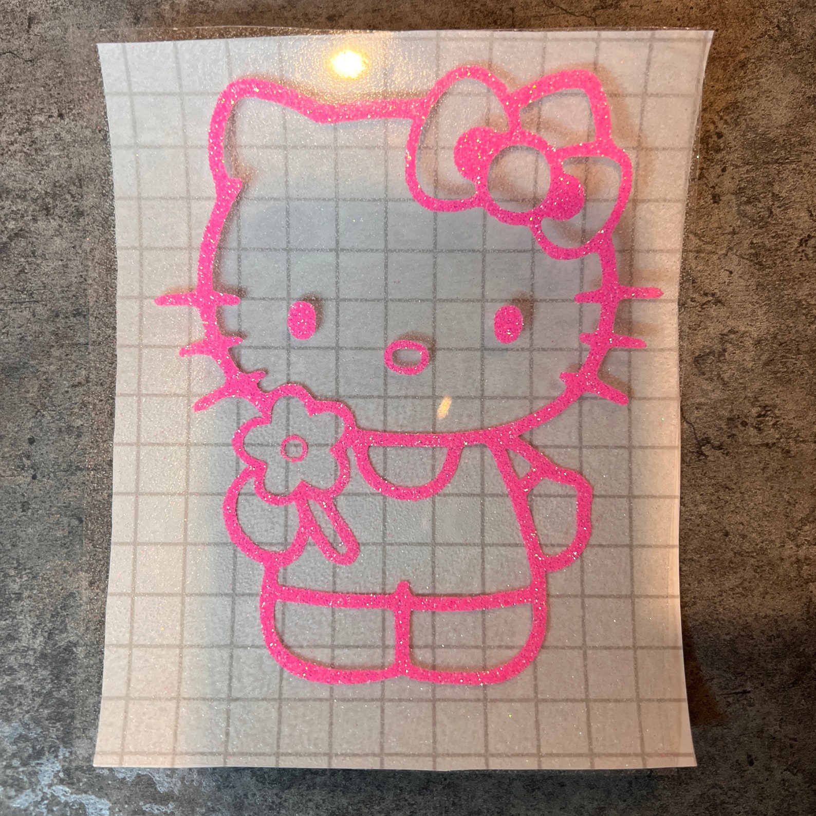 Pink Hello Kitty Iron on Sticker Hello Kitty Iron on Sticker Etsy