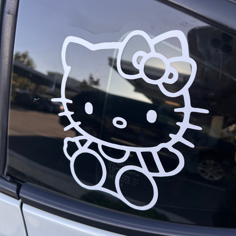 Hello Kitty Sticker Hello Kitty Decals for Car Etsy